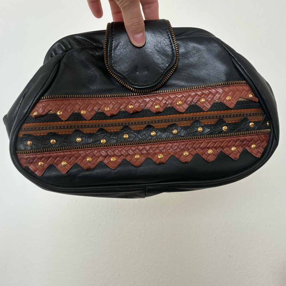 Vintage Samir Handbags Leather Clutch Or Crossbody View 5